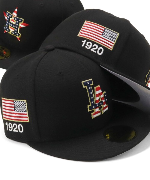 NEW ERA キャップ 帽子 ニューエラキャップ 59FIFTY アメリカ国旗 ONSPOTZ別注 メンズ レディース