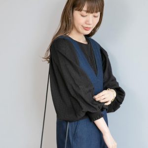 URBAN RESEARCH Sonny Label 「URBAN Label」 長袖ブラウス FREE ブラック レディース