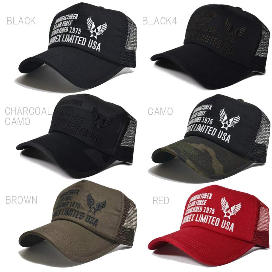 AVIREX 帽子 メッシュキャップ キャップ LIMITED CAP 14670300 刺繍 アビレックス スナップバック メンズ UVカット 紫外線対策 アメリカン - 画像 (2)