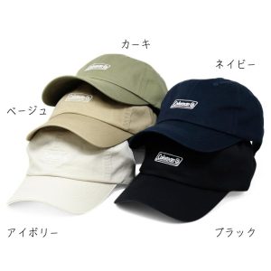Coleman アウトドア キャップ coleman 帽子 ツイル メンズ ロゴキャンプ 釣り レディース オールシーズン 綿 登山 プレゼント