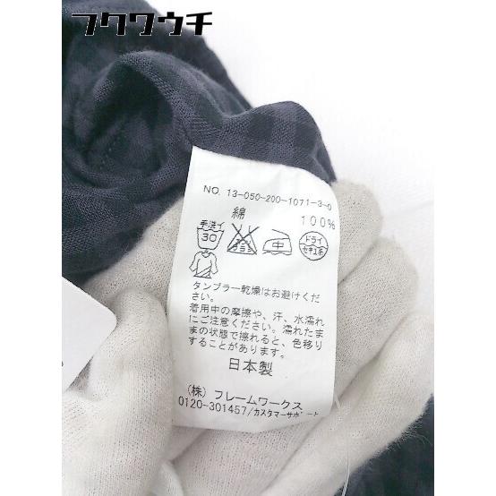 ◇ Spick & Span スピック&スパン チェック 長袖 シャツ グレー ブラック レディース - 画像 (4)