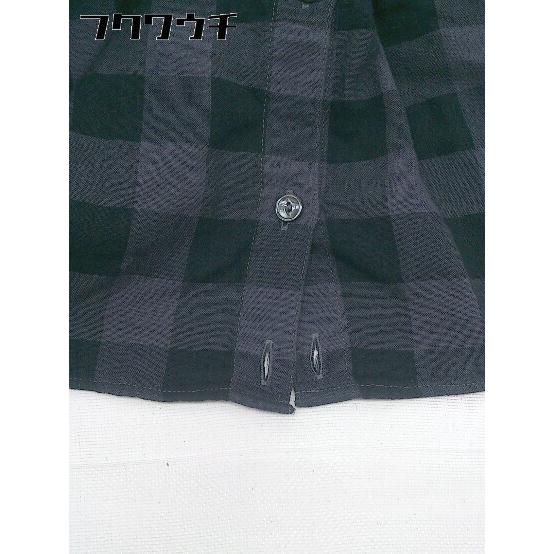 ◇ Spick & Span スピック&スパン チェック 長袖 シャツ グレー ブラック レディース - 画像 (5)