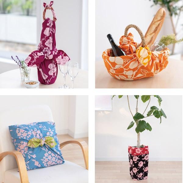 風呂敷 京の両面おもてなし薔薇 105cm ( ふろしき 風呂敷き 大判風呂敷 ) - 画像 (4)