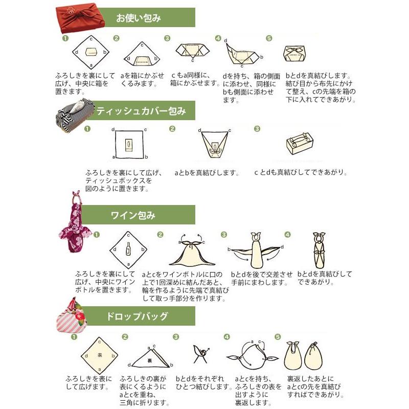 風呂敷 京の両面おもてなし薔薇 105cm ( ふろしき 風呂敷き 大判風呂敷 ) - 画像 (8)