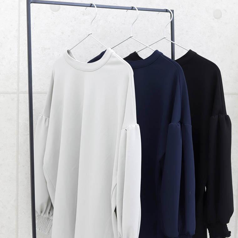 Aletta vita ブラウス パール 後ろボタン 2way 華奢 オケージョン 伸縮 大人 30代 40代 レディース ダブルクロス後ろパールボタン2WAYブラウス メール便不可 - 画像 (2)