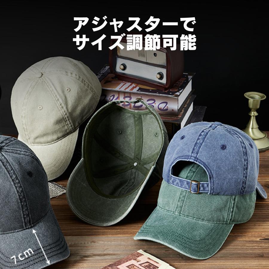 帽子 大きいサイズ キャップ デニム メンズ スポーツキャップ 大きめ 無地 レディース デニムキャップ 56~62cm - 画像 (2)
