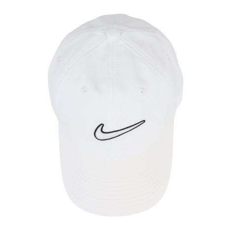 NIKE ナイキ(NIKE)(メンズ)帽子 クラブ アンストラクチャード スウッシュ キャップ 白 S-Lサイズ FB5369-100 ランニング ジョギング スポーツ 運動 - 画像 (6)